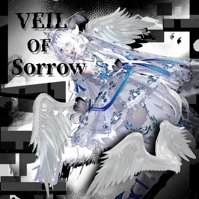 3D羽モデル『Veil_of_Sorrow』ヴェイル・オブ・ソロウ【Modular Avatar対応】