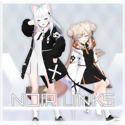 【8アバター対応】NOIR LINKS【VRChat向け衣装】