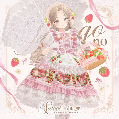🍓いちごのスウィートロリィタ🍓【22アバター対応】