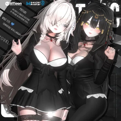 🖤🎀 Gothic Boudoir – VRChat Outfit for 6 Avatars｜ゴシックブードワール（6体アバター対応）👠🧷