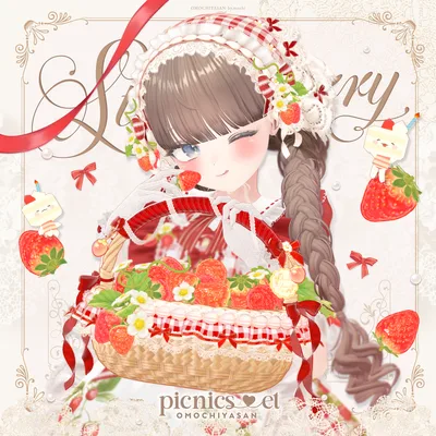 🍓いちごのピクニックセット-Strawberry Picnic Set🍓