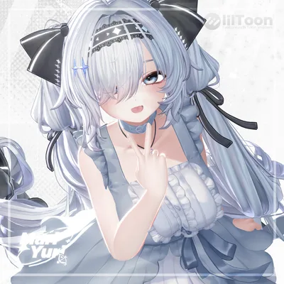 【15アバター対応 VRC Hair】 Ribbon Twintail
