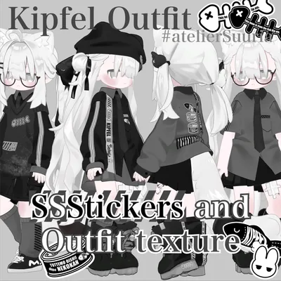 SSStickers and  Kipfel Outfit texture Set #atelierSuuria