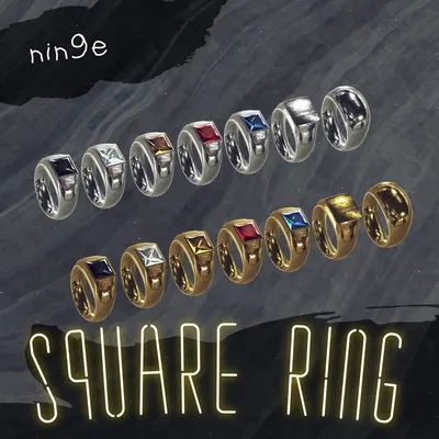 SQUARE RING SET＊リングセット＊VRC向け