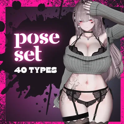自撮り用ポーズセット 　～40teypes pose set～