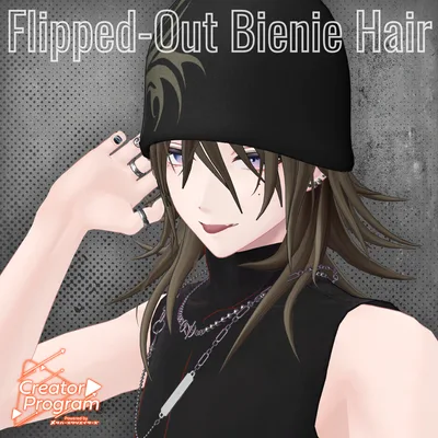 アバター向け髪型『Flipped-Out Bienie Hair』 - By imya / CP7