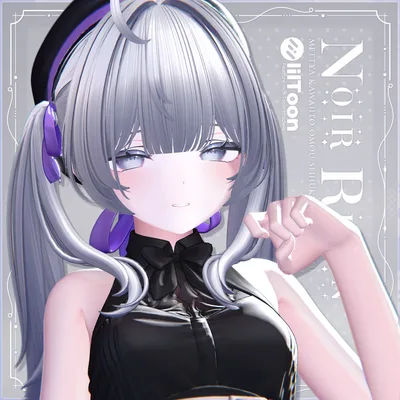 【VRchat】Noir Ribbon twin 【8アバター対応】