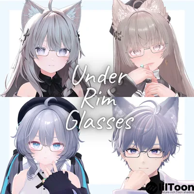 UnderRimGlasses【複数アバター対応】