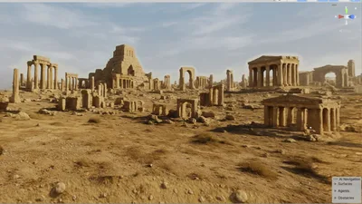 【3D環境・ワールド】古代遺跡Skyboxマテリアル unityパッケージ