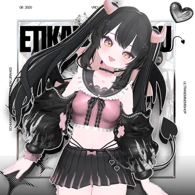 えちかわ💜パンク地雷系ギャル服【複数アバター対応】　#UltraNemiNemiShop