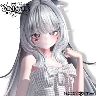 𝐒.𝐂𝟑 【15アバター対応 VRC Hair】🤍 LazyWave Tresses 🤍