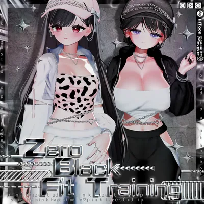 16 アバター対応 💎『Zero Black Fit Training』💎+ Hair