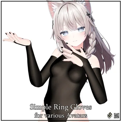 【16モデル対応】シンプルリンググローブ - Simple Ring Glove For 16 Avatars