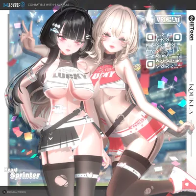 📣 🎀 Heart Sprinter - 心疾走⭐🌸[Compatible with 9 avatars] | [9体のアバターに対応 ]