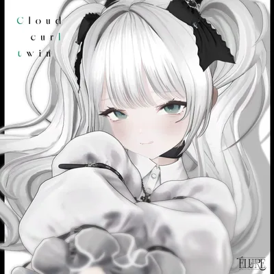 【6アバター対応】Cloud curl twin hair
