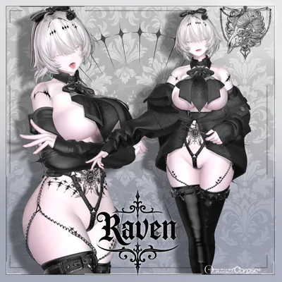 【複数アバター対応】Raven【VRChat想定】