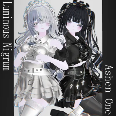 【 #Ashenclothes】Luminous†Nigrum【VRChat】 17Avatar対応