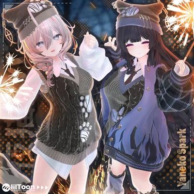 【17対応】 Yaneko Spark (夜猫スパーク) 【VRChat想定】