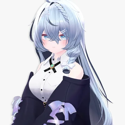 【13 avatars / VRC Hair】Amber Long Hair