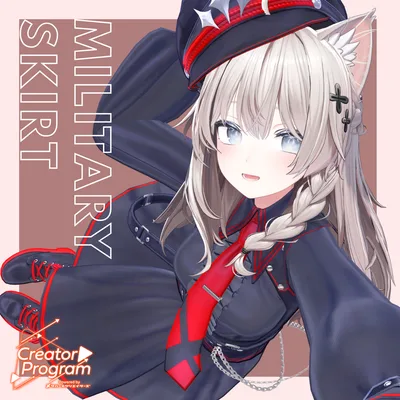 女性アバター向け衣装『ミリタリースカート』 - By よねぐり / CP31