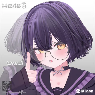 Curly Short Hair 15アバター対応