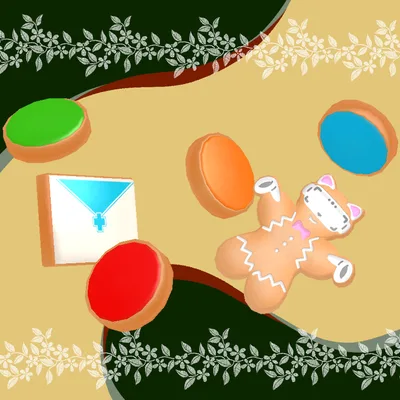 【無料配布中】ぶいちゃ練り込みアイシングクッキーセット【 VRChat Icing Cookies】