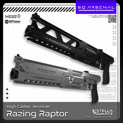 【ギミック付き3Dモデル】Razing Raptor-レイジングラプター-【大口径リボルバー】