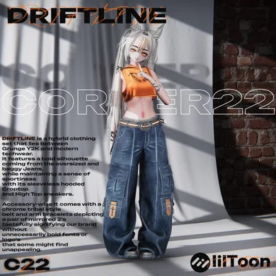 【5アバター対応】DRIFTLINE - GRUNGE Y2K / TECH