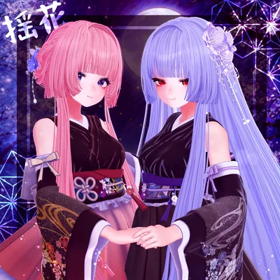 🖤Melling " 揺花（ゆらはな）" 【13アバター対応 🖤 Liltoon / VRChat】🖤