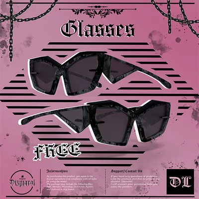 FREE glasses (VRChat Asset)