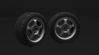 【VRChat向け3Dモデル】軽量ホイール『Scoop388』