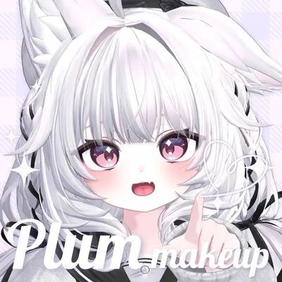 【プラム】 Pulm makeup + eyelashes + tongue Texture ₊˚⊹♡