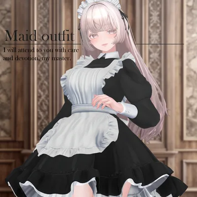 【７体対応】メイド服