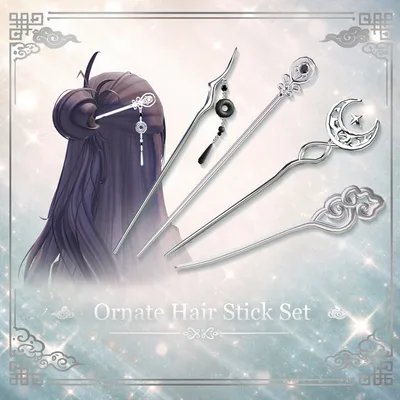 Ornate Hair Stick Set