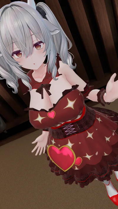 ミルティナ・伊奈波かや・御咲ライネ対応　「Valentine Heart Dress」