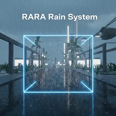 【無料】RARA Rain System — Light Probe 対応 雨パーティクルシステム