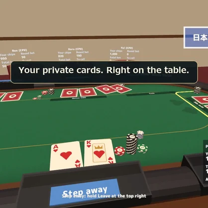 Poker Together | 8-Seat Texas Hold'em for VRChat