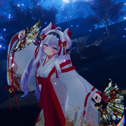 巫女鈴扇子