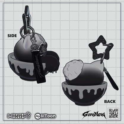 GoreMew Mascot Charm -2000Followers Novelty-