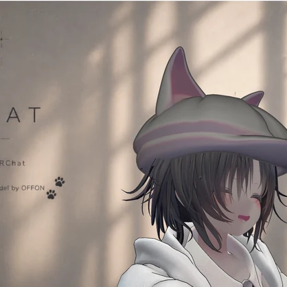 【VRC想定】CHAT(帽子)