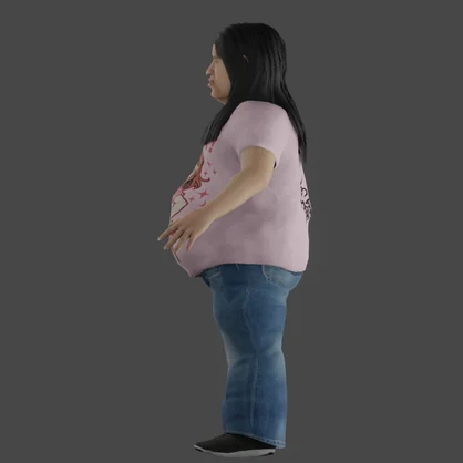 【3Dキャラクター】長髪の内藤君
