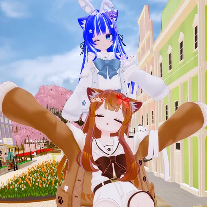『ねこまきセーラーコーデ』複数アバター対応衣装