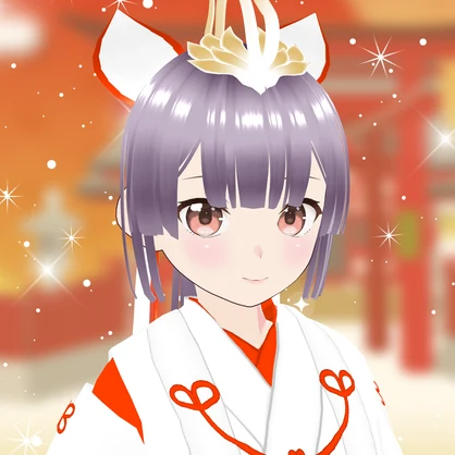 【VRoid用衣装】へびの髪飾り