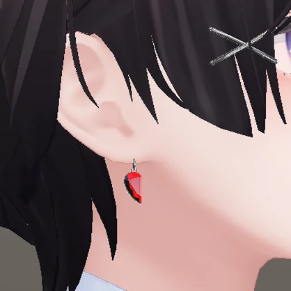 ハートペアイヤリング