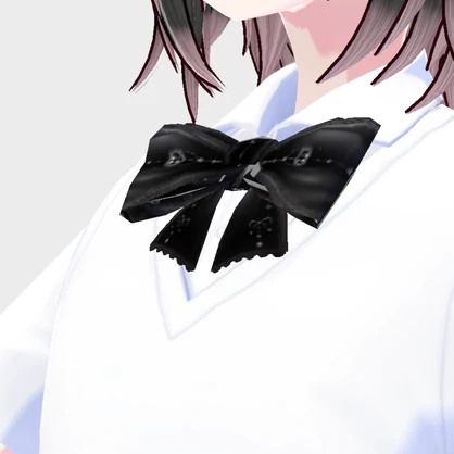 【無料版あり】黒リボン【VRoid衣装】