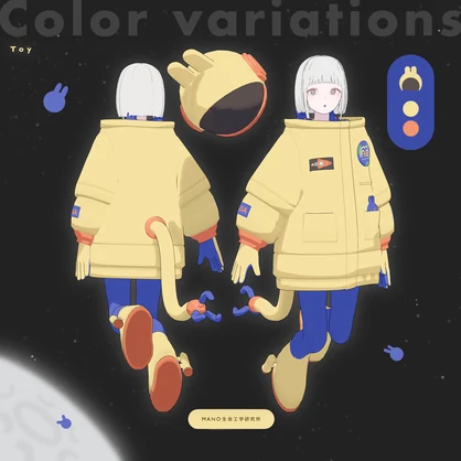3Dモデル / USA宇宙服
