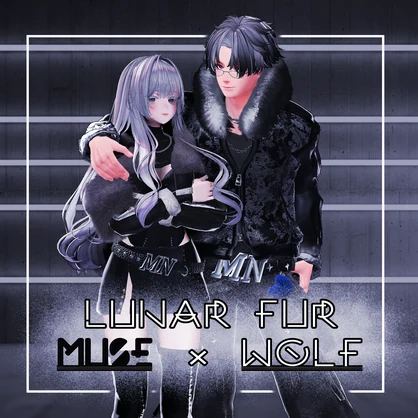 【4アバター対応】Lunar Fur Wolf【オリジナル３D衣装】