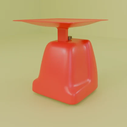 【Blender】レトロなアナログキッチンスケール Retro analog kitchen scale【VRChat】
