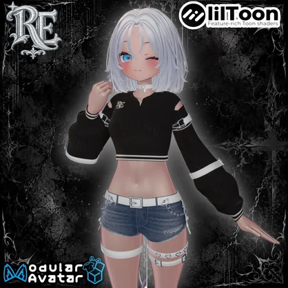 RE. Moon Knit 10アバター対応衣装‼️