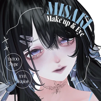 【海咲/Misaki専用】儚げダークドールmake up&eye＋tatoo